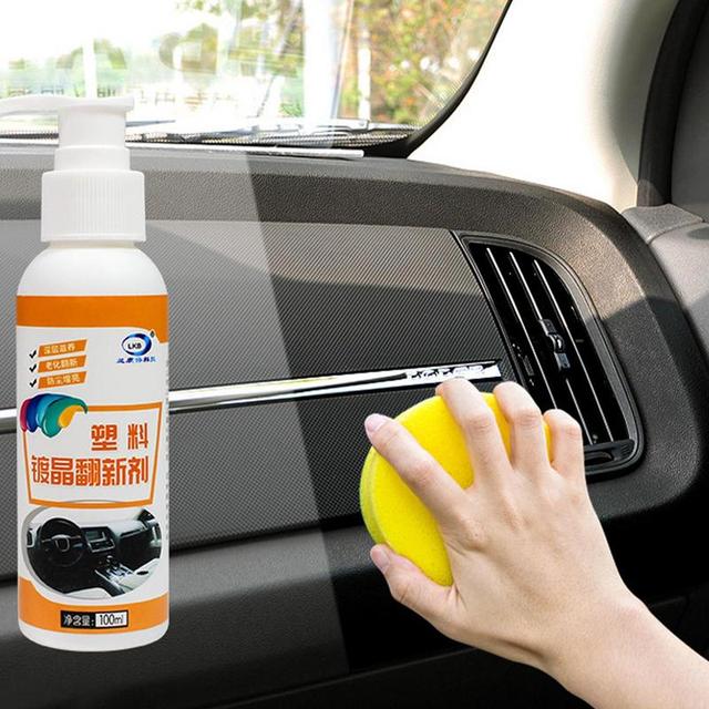 Car Interior Cleaner 100ml Mild Auto Cleaning Kit Plastic Plating Safe  Harmless Crystal Renovation Agent Automobiles - AliExpress